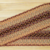 Earth Rugs Burgundy-Gray-Creme Rectangle Stair Tread