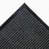 Crown Needle Rib Wipe Scrape Mat- Polypropylene- 48 x 72- Gray