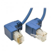 Eaton N201-SR2-BL EATON TRIPP LITE SERIES RIGHT-ANGLE CAT6 GIGABIT SNAGLESS MOLDED SLIM UTP ETHERN