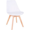 Lorell 22 x 18.9 x 29.1 in. Curved Plastic Shell Guest Chair White