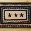 Earth Rugs Black Stars Rectangle Patch