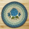 Earth Rugs Round Chair Pad- Blue Hydrangea