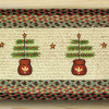 Earth Rugs Oval Patch Printed Runner- Feather Tree