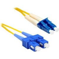 ENet SCLC-SM-8M-ENC ENET 8M SC/LC DUPLEX SINGLE-MODE 9/125 OS1 OR BETTER YELLOW FIBER PATCH CABLE 8
