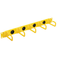 Eaton SRCABLERING1UFC EATON TRIPP LITE SERIES HORIZONTAL CABLE MANAGER - FLEXIBLE RINGS, YELLOW, 1U