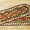 Earth Rugs Olive-Burgundy-Gray Rectangle Stair Tread
