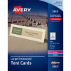Avery Large Embossed Tent Cards - Ivory