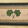 Earth Rugs Shamrock Oval Runner