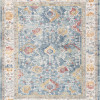 Pasargad Home 9 x 12 ft. Heritage Design Power Loom Area Rug Light Blue