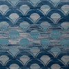 7 x 9 ft. Seaport Collection Waves Woven Area Rug Blue