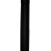 Lindemann Heat Fab 8 Inch Adjustable 38 - 70 Inch Black Stovepipe - 22 Ga.