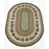 4 x 6 ft. Jute Oval Needles & Cones Patch