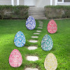 G.DeBrekht Easter Eggs Free Standing Hanging Garden Decor - Set of 6
