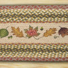 Earth Rugs Autumn Leaves Oval Runner