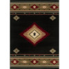 Oriental Weavers Hudson 087G1 8x11 Rectangle - Black/ Green-Polypropylene