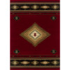 Oriental Weavers Hudson 087K1 5x8 Rectangle - Red/ Green-Polypropylene