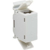 Eaton N235-D01-SH-6A EATON TRIPP LITE SERIES CAT6A SHIELDED IN-LINE DIN-RAIL MOUNTABLE SNAP-IN COUPLE