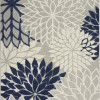 6 x 9 ft. Ivory & Navy Indoor & Outdoor Area Rug
