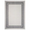 8 x 10 ft. Light Gray Framed Indoor & Outdoor Area Rug