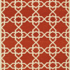 SA-6138 Sahara Area Rug 10 x 14 ft. - Orange With Ivory