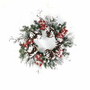 Snow Mixed Pine Berry Wreath 20