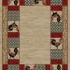 7 ft. 10 in. x 9 ft. 10 in. American Destination Barnyard Area Rug Ivory