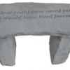 Kay Berry- Inc. If Love Could Have Saved You - Angel Memorial Bench - 29 Inches x 12 Inches x 14.5 Inches