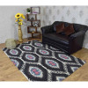 9 x 12 ft. Hand Tufted Wool Area Rug Brown Beige - Geometric