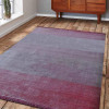5 x 8 ft. Hand Woven Viscose & Silk Area Rug, Pink - Contemporary