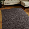 8 x 10 ft. Hand Woven Jute Eco-Friendly Solid Rectangle Area Rug Charcoal