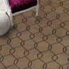 5 x 8 ft. Hand Knotted Wool Geometric Rectangle Area Rug, Beige & Black