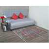 9 x 12 ft. Machine Woven Crossweave Polyester Oriental Rectangle Area Rug Multi Color