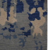 5 x 8 ft. Hand Knotted Wool Contemporary Rectangle Area Rug, Blue & Beige