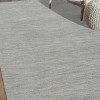 6 x 9 ft. Hand Knotted Gabbeh Wool Solid Rectangle Area Rug Light Blue