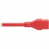 Eaton P036-006-ARD POWER EXTENSION CORD C20 C19 HEAVY-DUTY 20A 250V 12 AWG RED 6FT
