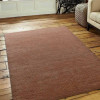 6 x 9 ft. Hand Knotted Gabbeh Wool Solid Rectangle Area Rug Light Brown