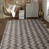 6 x 9 ft. Hand Woven Kilim Jute Eco-Friendly Oriental Rectangle Area Rug, Beige & Charcoal