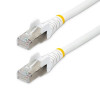 Startech NLWH-25F-CAT6A-PATCH 25FT CAT6A ETHERNET CABLE - WHITE - LOW SMOKE ZERO HALOGEN (LSZH) - 10GBE 500MHZ