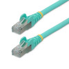 Startech NLWH-7F-CAT6A-PATCH 7FT CAT6A ETHERNET CABLE - WHITE - LOW SMOKE ZERO HALOGEN (LSZH) - 10GBE 500MHZ