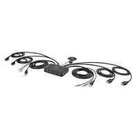 Startech C2-DH46-UA2-KVM 2-PORT COMPACT 4K KVM SWITCH - DUAL-MONITOR CABLE KVM SWITCH