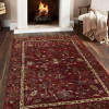 8 x 10 ft. Hand Knotted Jute Eco-Friendly Oriental Rectangle Area Rug Red