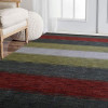 9 x 12 ft. Hand Knotted Gabbeh Wool Contemporary Rectangle Area Rug Multi Color
