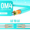 Startech 450FBLCLC5PP 5M (16.4FT) LC (UPC) OM4 MULTIMODE FIBER OPTIC CABLE W/PUSH PULL TABS, 50/125M,