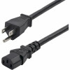 Startech 271B-6800-POWER-CORD 8FT (2.4M) COMPUTER POWER CORD, NEMA 5-15P TO IEC 60320 C13 AC POWER CABLE, 13A