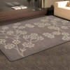 6 x 9 ft. Hand Tufted Wool Floral Rectangle Area Rug, Beige & White