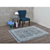 8 x 10 ft. Machine Woven Crossweave Polyester Oriental Rectangle Area Rug, Grey & Blue