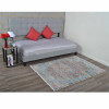 9 x 12 ft. Machine Woven Crossweave Polyester Oriental Rectangle Area Rug, Beige & Blue