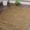 5 x 8 ft. Hand Woven Jute Eco-Friendly Solid Rectangle Area Rug Beige