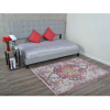 8 x 10 ft. Machine Woven Crossweave Polyester Oriental Rectangle Area Rug Pink