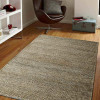 8 x 10 ft. Hand Knotted Sumak Jute Eco-Friendly Solid Rectangle Area Rug Natural